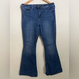 SO Women's Flare Jeans in Deep Blue